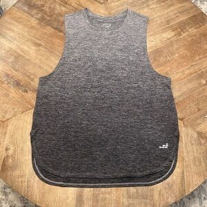 Bcg Men’s Run Grey and Black Ombré Scoop Neck Running Tank [Size: L]